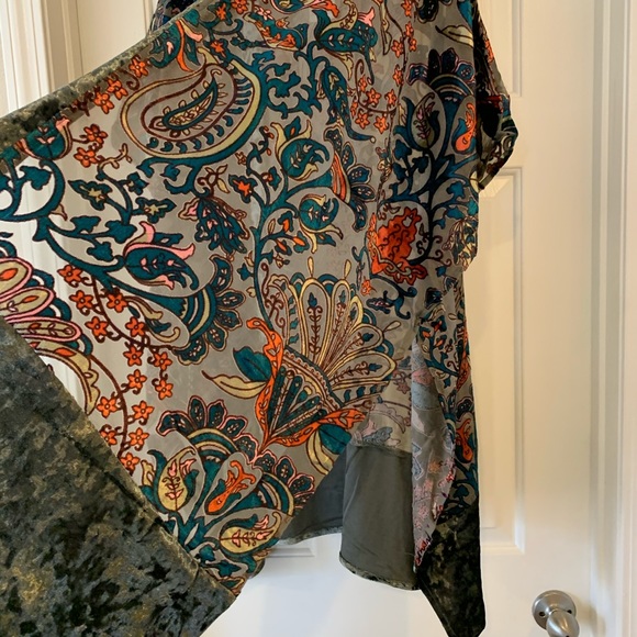 NEW Stunning Olive Green/Multi Kimono Cardigan - Picture 7 of 11